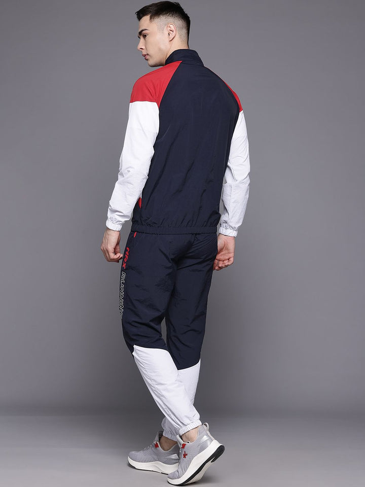 HRX by Hrithik Roshan Men Rapid-Dry Colourblocked Running Tracksuit