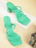 DressBerry Strappy Block Heels
