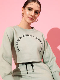 STREET 9 Women Printed Pure Cotton Sweatshirt
