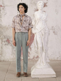 RARE RABBIT Men Dexs Slim Fit Mid Rise Formal Trouser