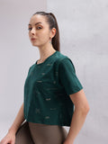 HRX by Hrithik Roshan Typography Print Crop Yoga T-shirt