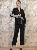 Athena Embellished Coats With Trousers Co-Ords