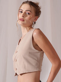 STREET 9 Woven V-Neck Waistcoat