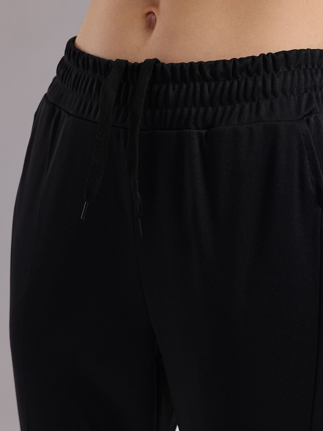 HRX by Hrithik Roshan Women Typography Detail Mid-Rise Running Track Pants