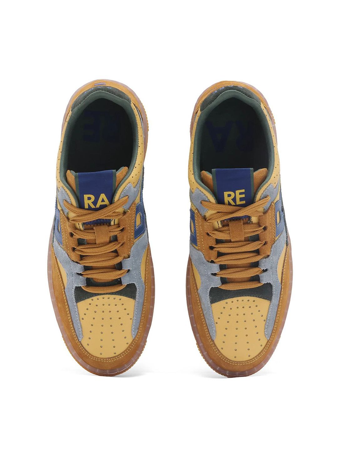 RARE RABBIT Men Perforations Suede Sneakers