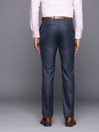 Raymond Men Checked Slim Fit Formal Trousers