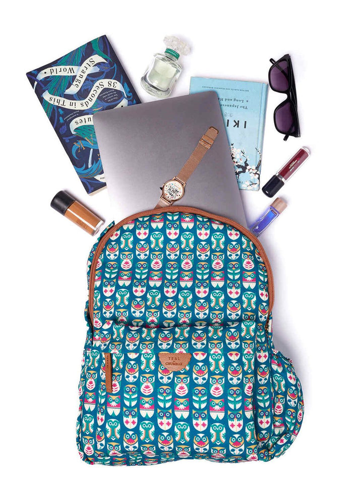 TEAL BY CHUMBAK Women Printed Light Weight Medium Back Pack