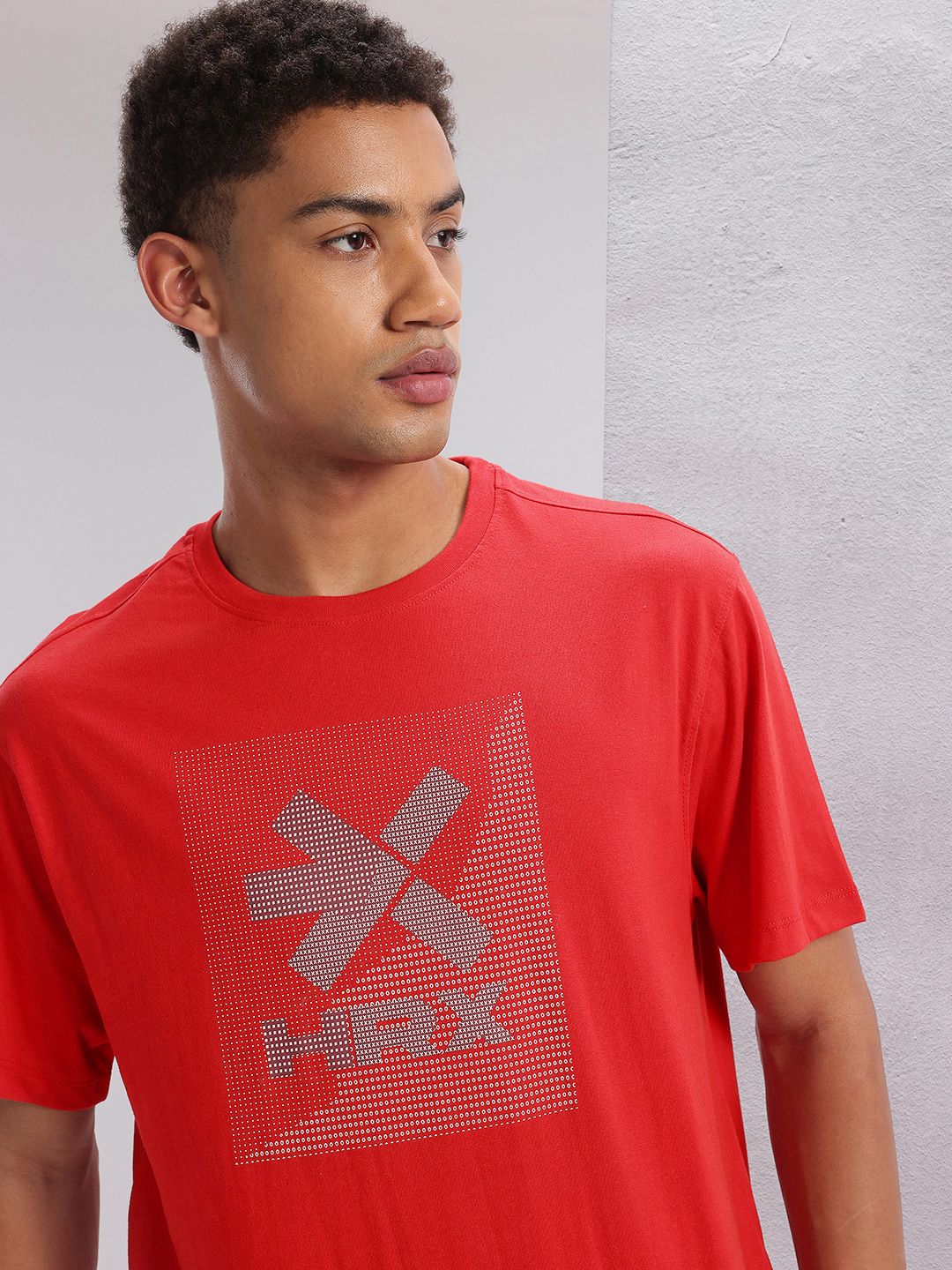 HRX by Hrithik Roshan Twin Collection Brand Logo Printed T-shirt