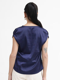 RAREISM Cowl Neck Extended Sleeves Gathered Top