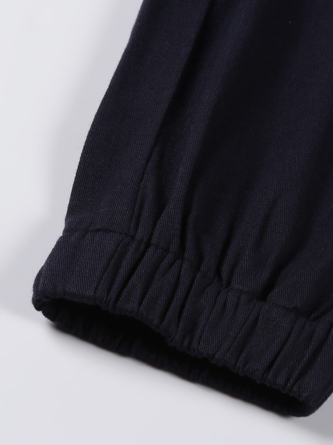 Thomas Scott Men Mid-Rise Smart Linen Cotton Joggers