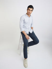 Park Avenue Men Pure Cotton Slim Fit Checked Casual Shirt