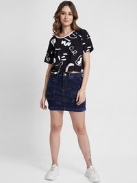 SPYKAR Pencil Fit Mini Length Skirt