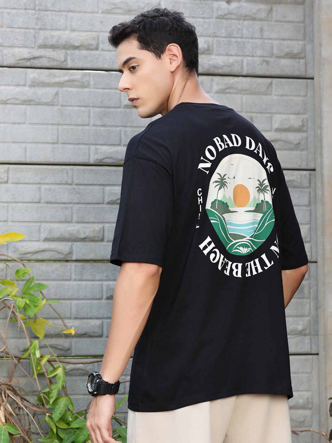 Thomas Scott Typography Printed Cotton T-Shirt