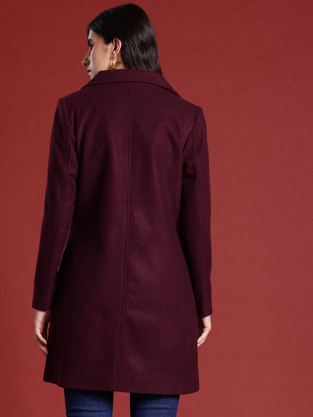 all about you Regular Fit Longline Overcoat