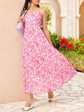 DressBerry Floral Print A-Line Maxi Dress