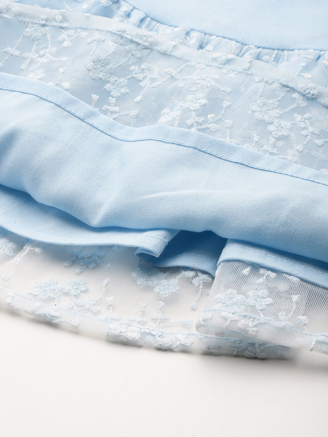 DressBerry Embroidered Lace Empire Top