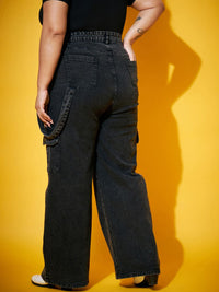 SASSAFRAS Curve Women Mid-Rise Comfort Straight Fit Stretchable Jeans