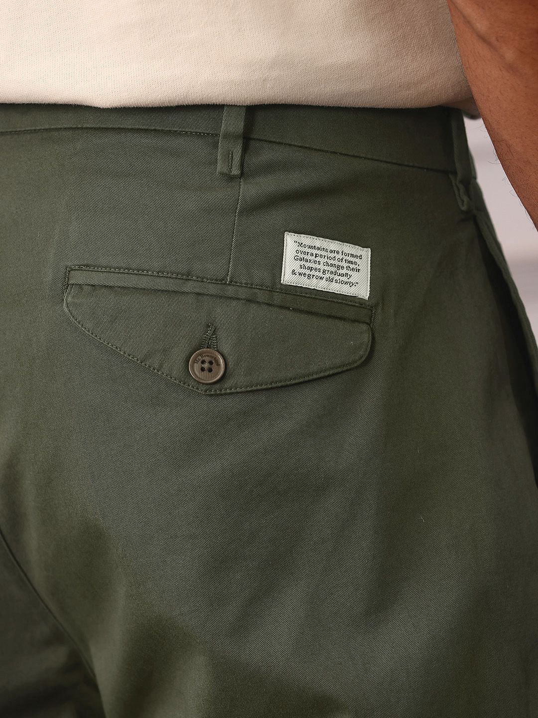 Mr Bowerbird Men Mid-Rise Liberal Fit Heritage Trousers