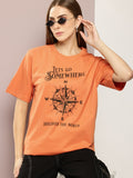 DILLINGER Women Graphic Printed Oversized T-shirt