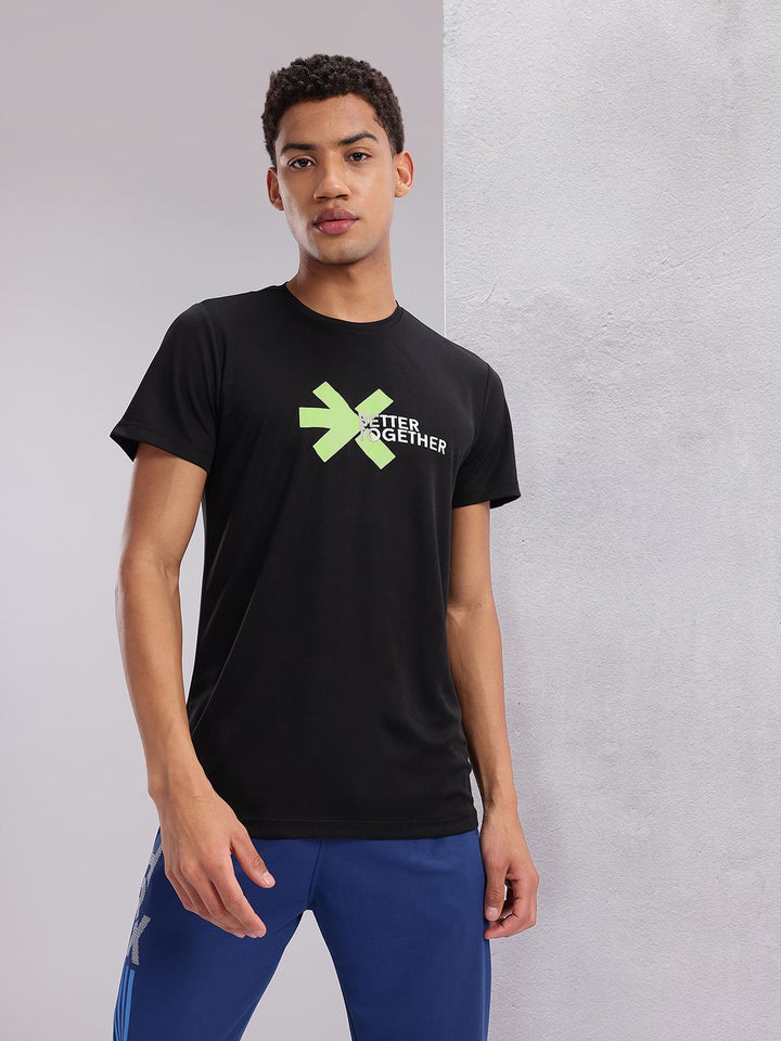 HRX by Hrithik Roshan Couple Tee Collection Brand Logo Print Rapid-Dry Running T-shirt