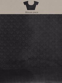 Saree mall Black & Gold-Toned Ethnic Motifs Zari Silk Blend Banarasi Sarees