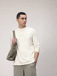 ether Kora Cotton Printed Drop-Shoulder Sleeves Relaxed Fit T-shirt