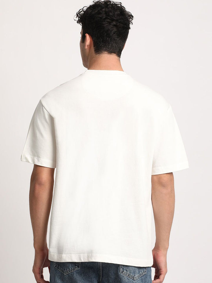 THE BEAR HOUSE Men Graphic Print Loose Fit Cotton T-Shirt