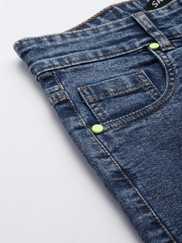 SASSAFRAS Women High-Rise Straight Fit Side Slit Jeans