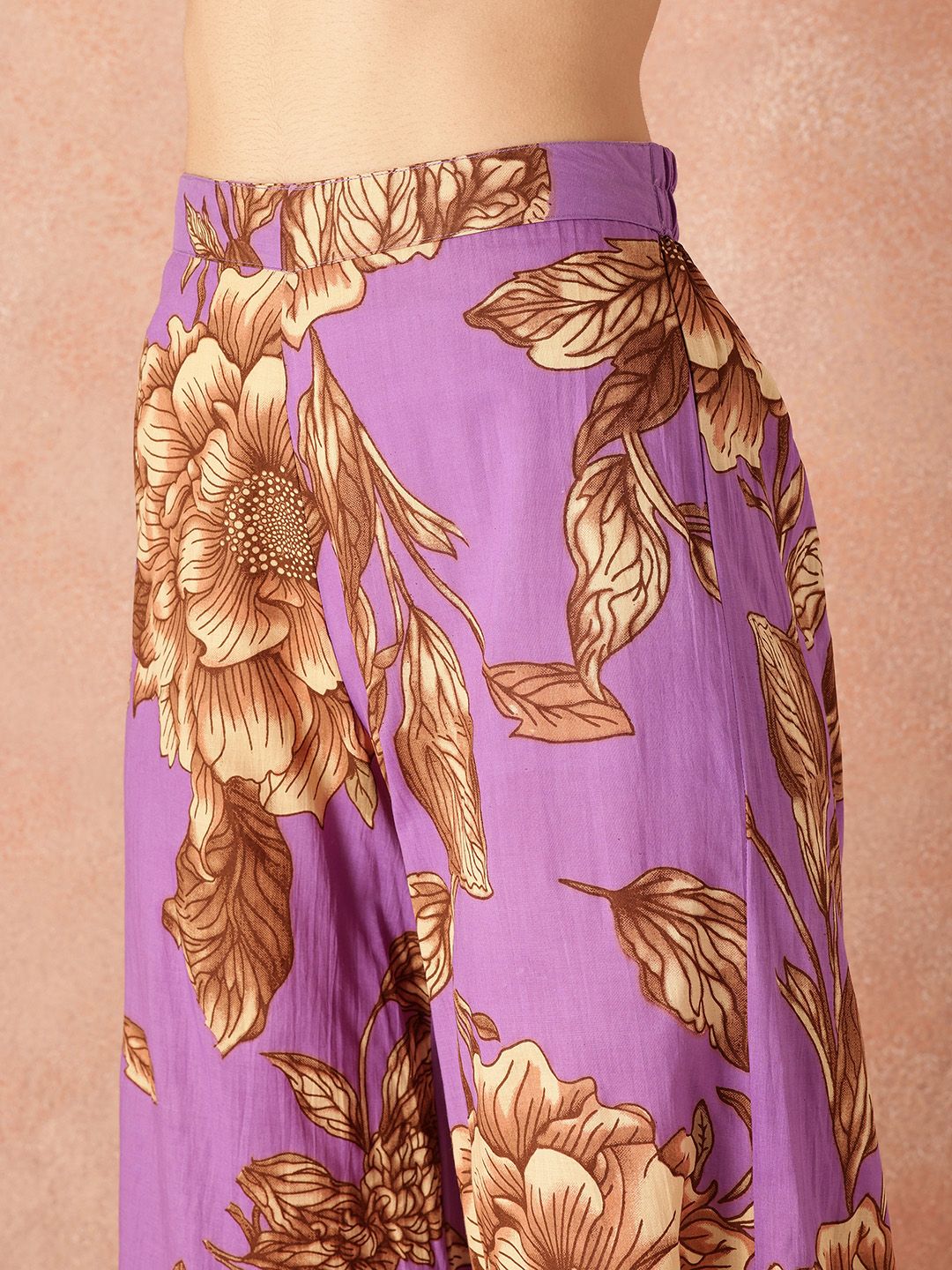 all about you Floral Print Pure Cotton Tunic with Palazzos