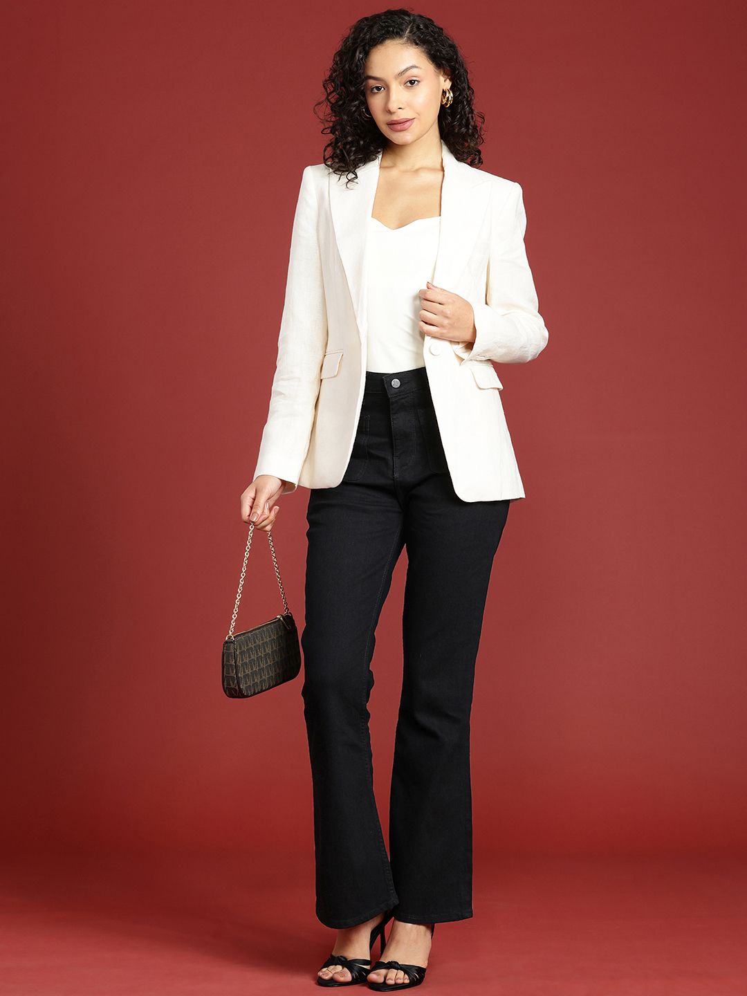 all about you Women Slim Bootcut High-Rise Stretchable Jeans