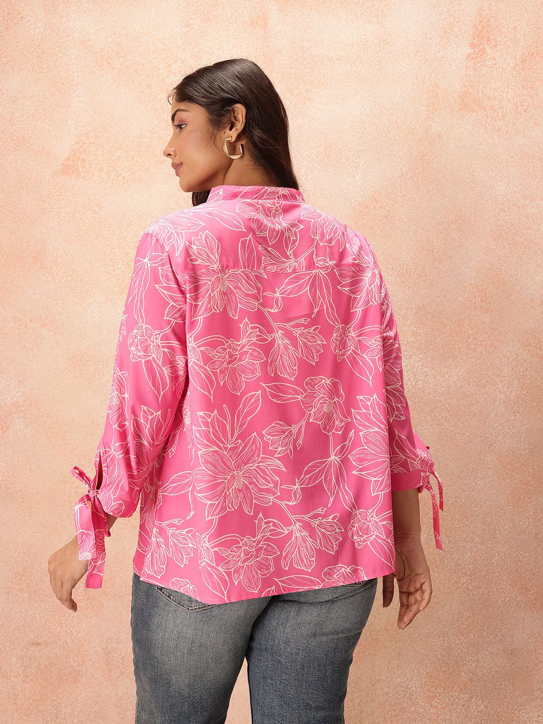 all about you Plus Size Floral Print Shirt