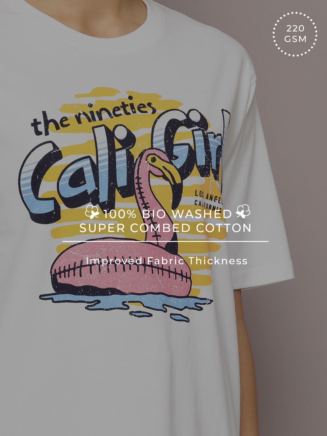 DILLINGER Graphic Printed Oversized Pure Cotton T-Shirt