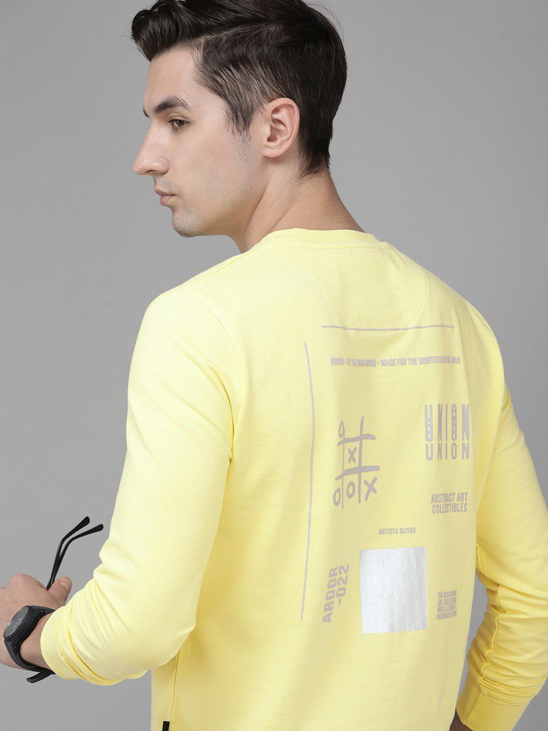 THE BEAR HOUSE Men Typography Printed Slim Fit Pure Cotton T-shirt