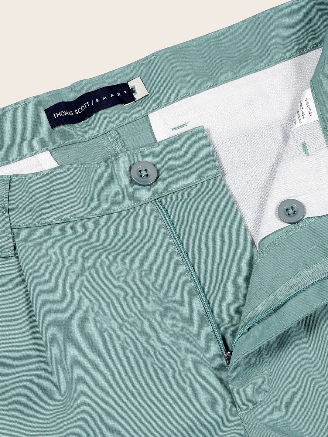 Thomas Scott Men Mid-Rise Cotton Casual Shorts