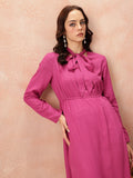 all about you Tie-Up Neck Empire-Style A-Line Kurta with Trousers