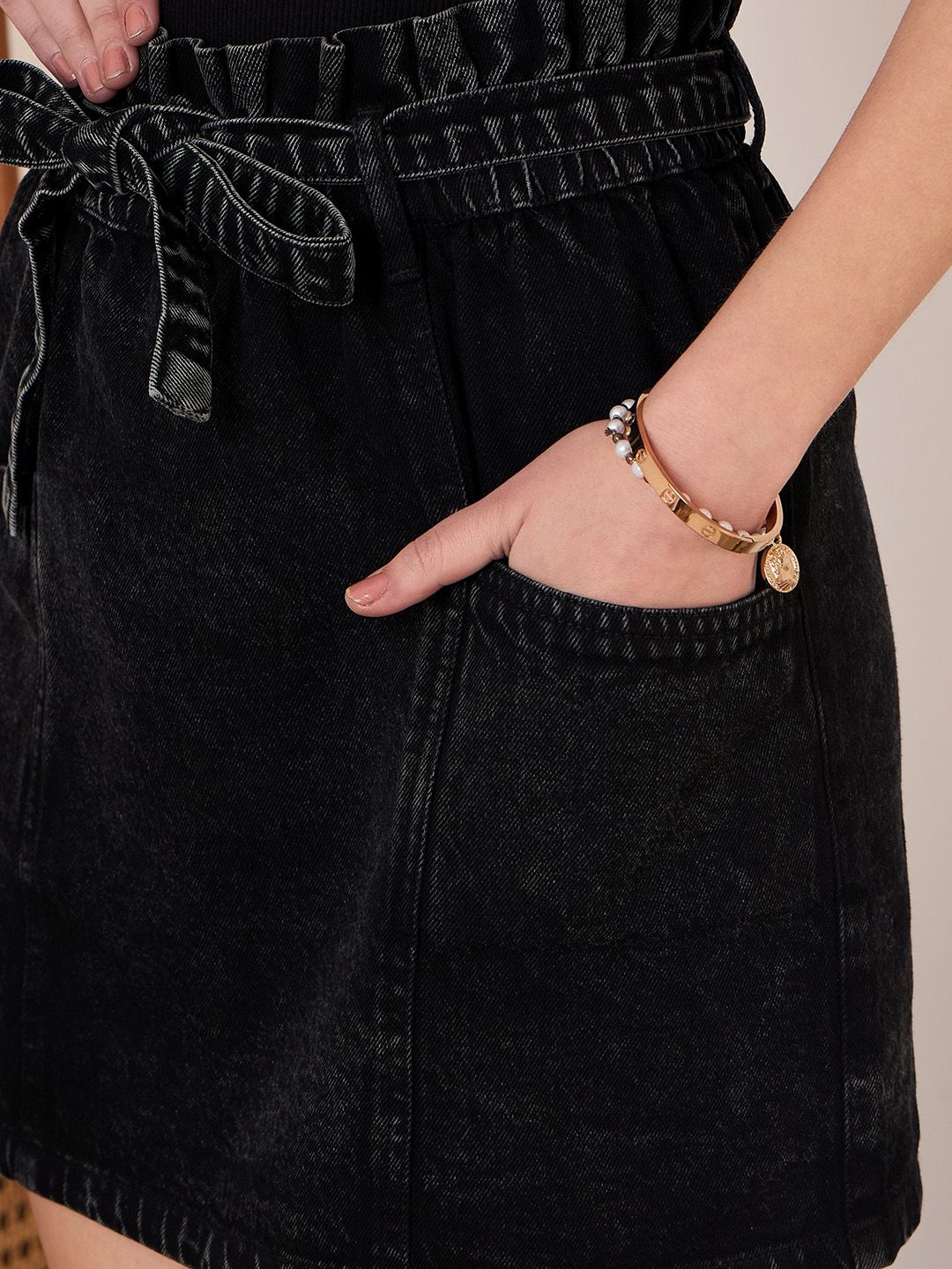 Berrylush Pure Cotton Straight Mini Skirts