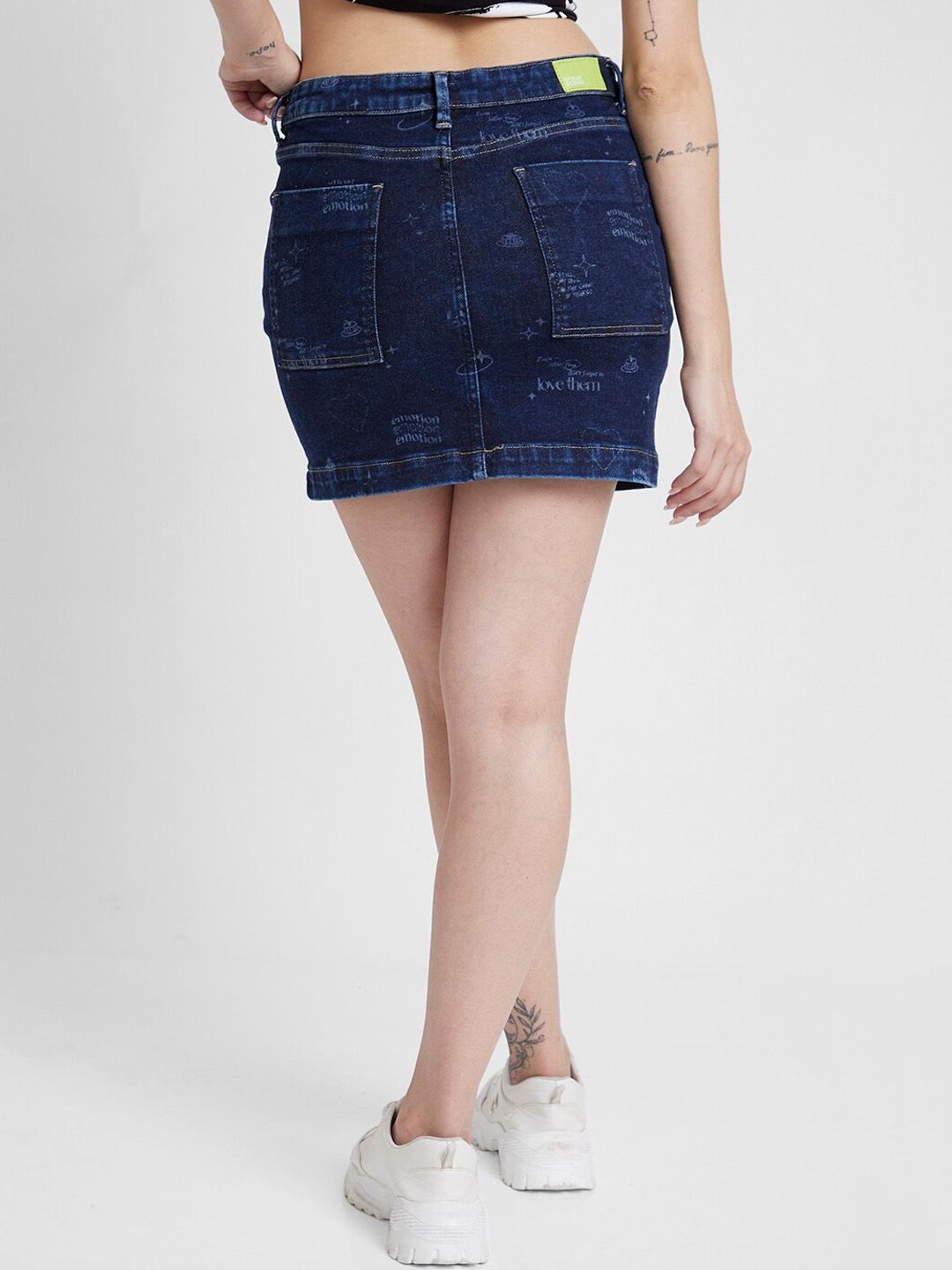 SPYKAR Pencil Fit Mini Length Skirt
