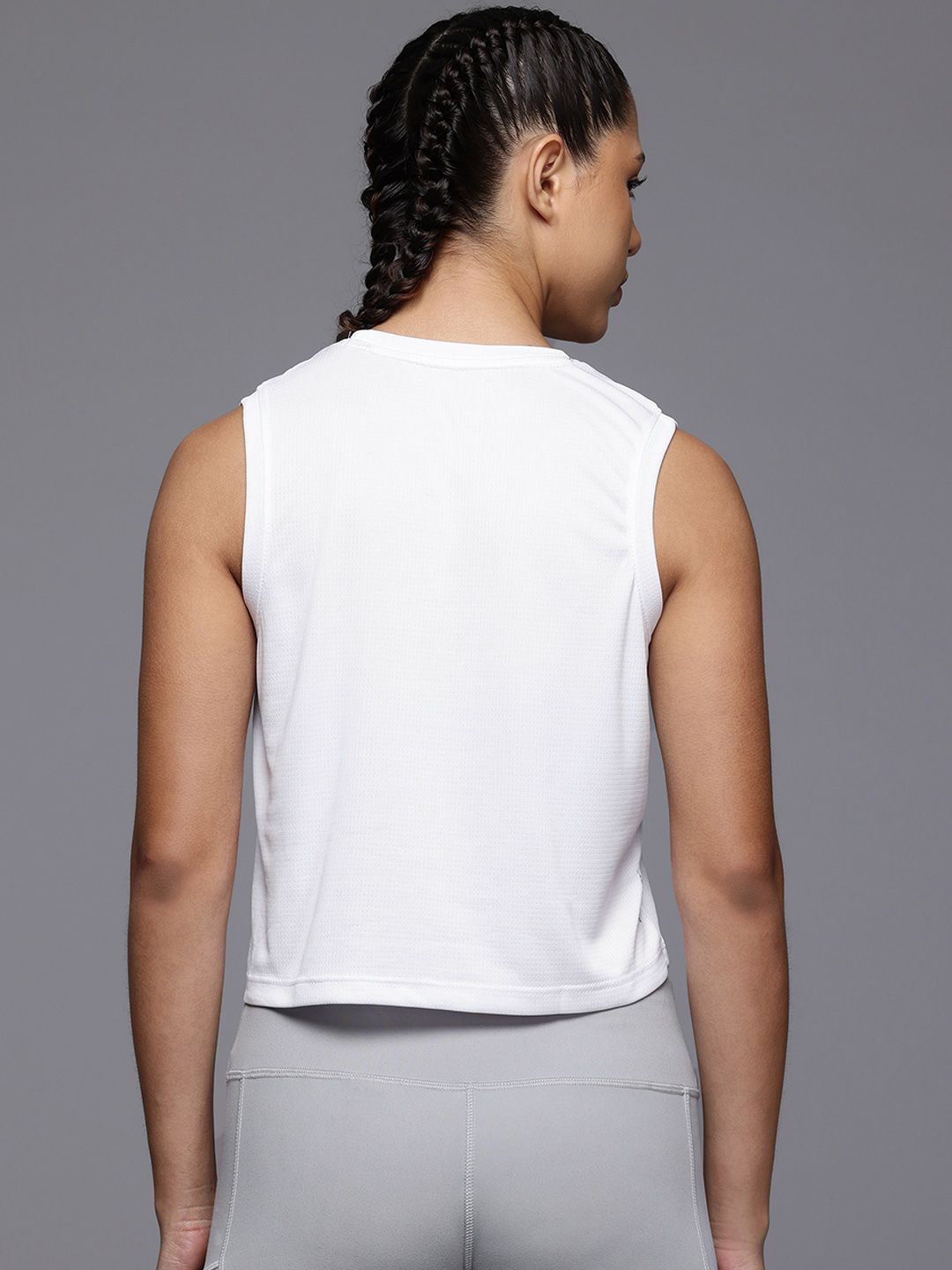 HRX by Hrithik Roshan Women Brand Logo Rapid-Dry Running Crop T-shirt