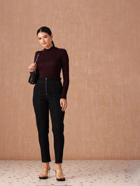 all about you Women Mom Fit High-Rise Stretchable Jeans