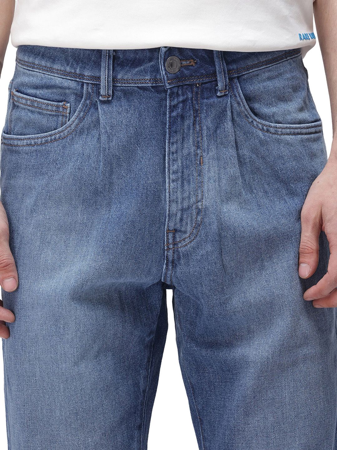 RARE RABBIT Men Comfort Relaxed Fit Stretchable Jeans