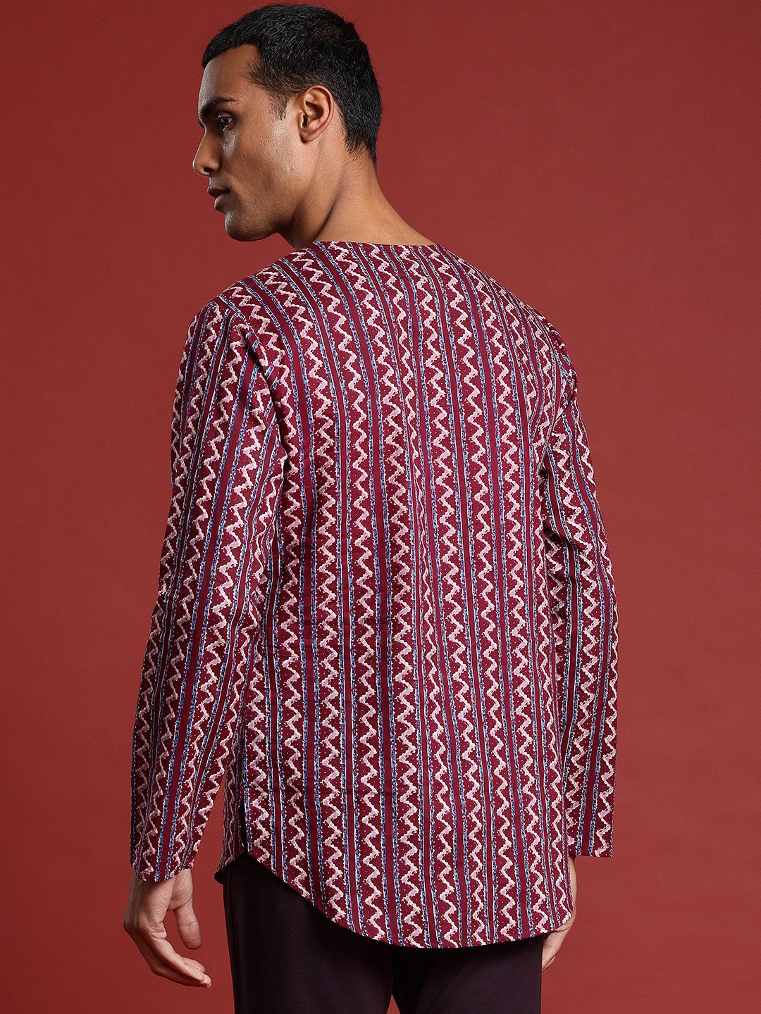 Anouk Men Printed Pure Cotton Kurta