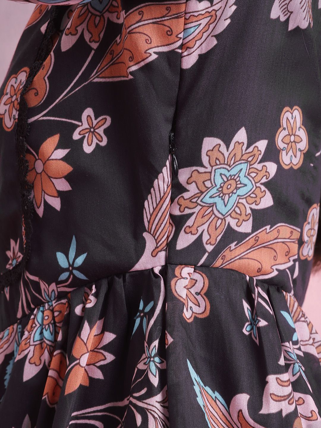 DressBerry Floral Print A-Line Dress