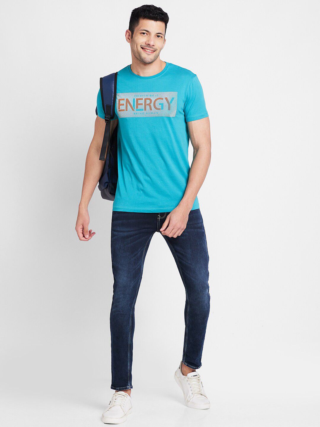 Being Human Typography Printed Casual T-shirt