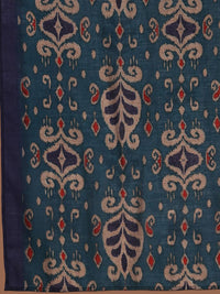 Libas Blue Floral embroidered Zari Kurta With Trousers & Dupatta