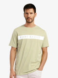 RARE RABBIT Men Typography Printed Round Neck Cotton T-shirt