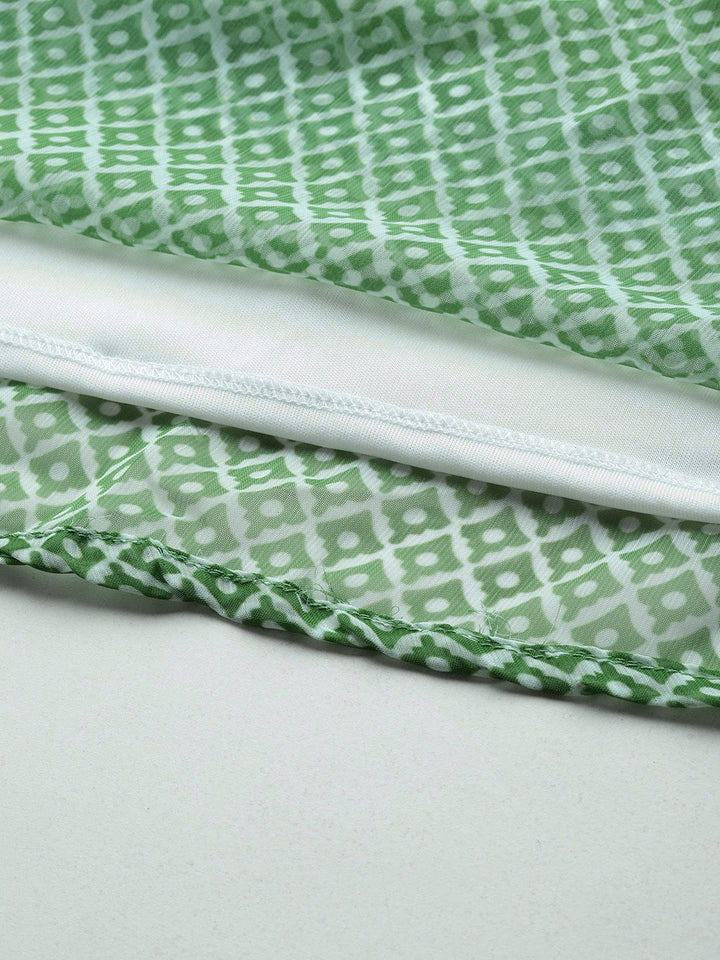 all about you Printed Semi-Sheer Fit & Flare Dress