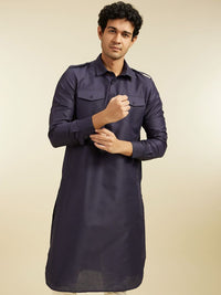 Diwas by Manyavar Shirt Collar Pathani Kurta