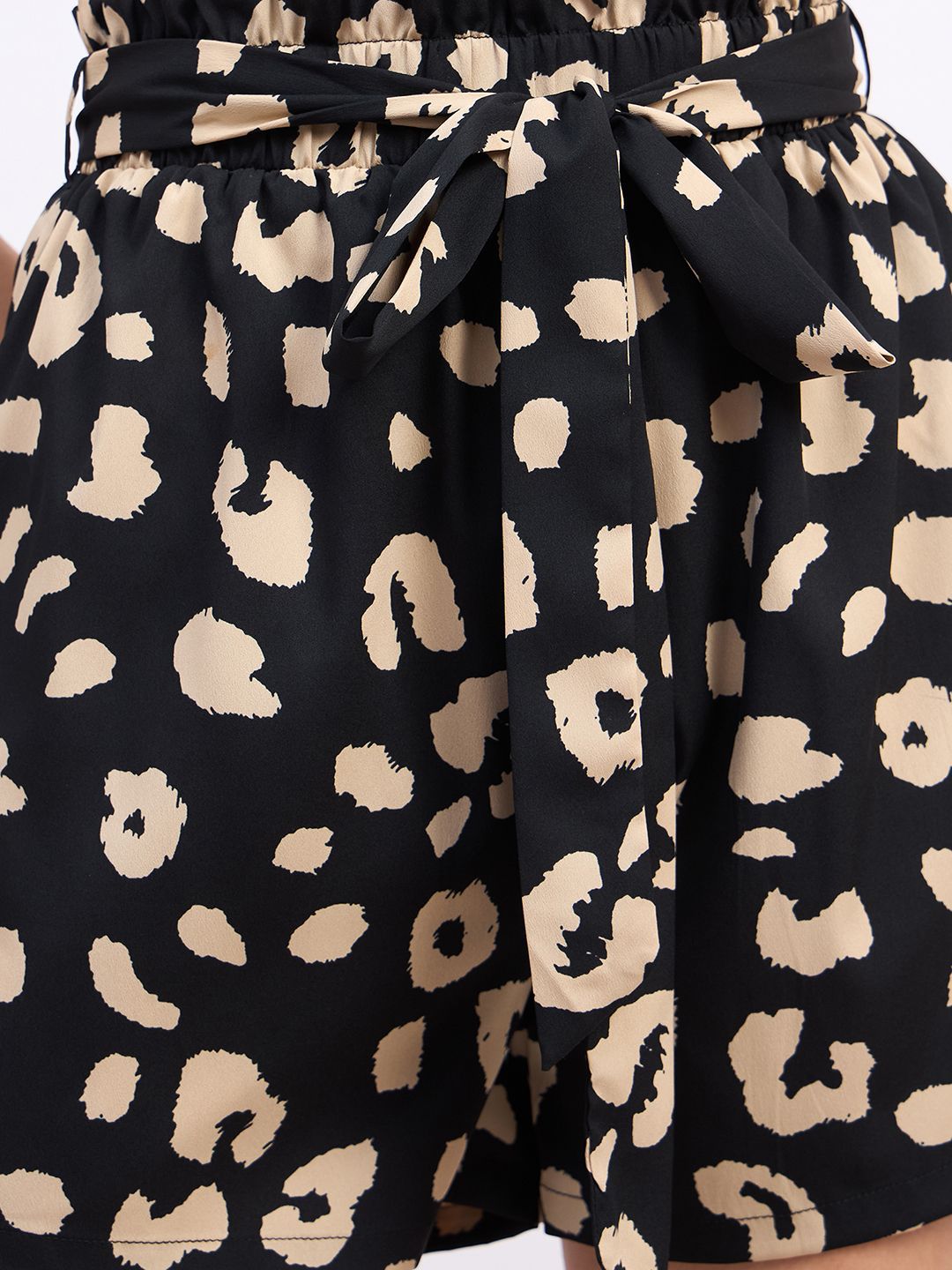 Berrylush Women Animal Printed High-Rise Shorts