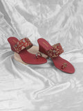 Metro Embellished Open Toe Wedge Heels