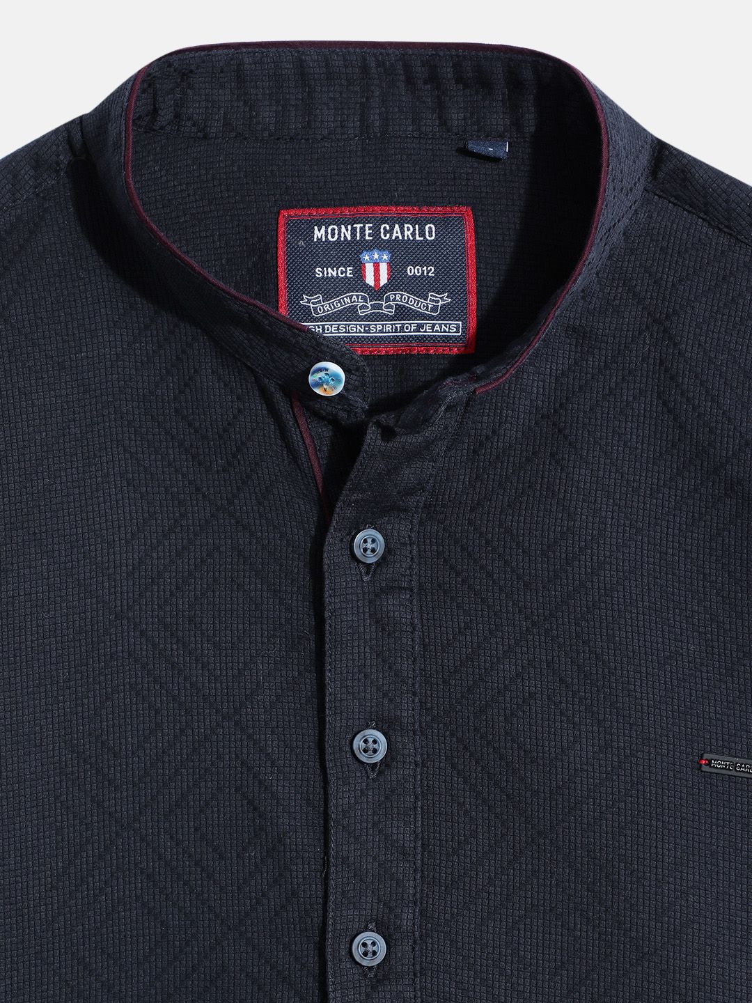 Monte Carlo Boys Textured Casual Smart Fit Shirt